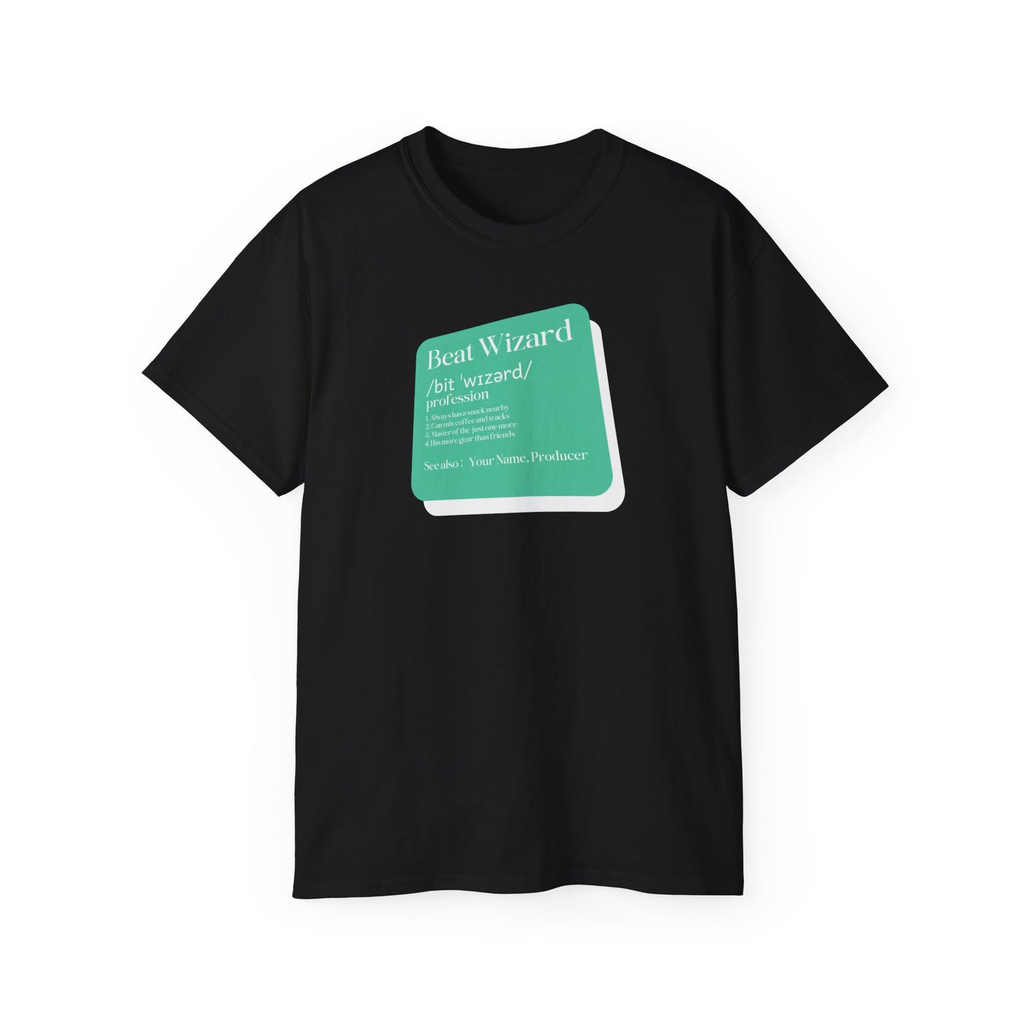 Beat Wizard: Gear Over Friends Music Producer Tee