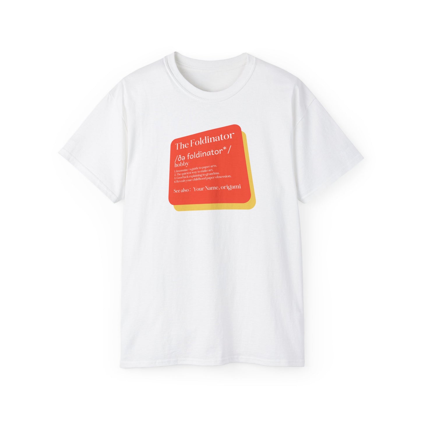 T-shirt for origami - The Foldinator: Quietly Crafting Origami Fun