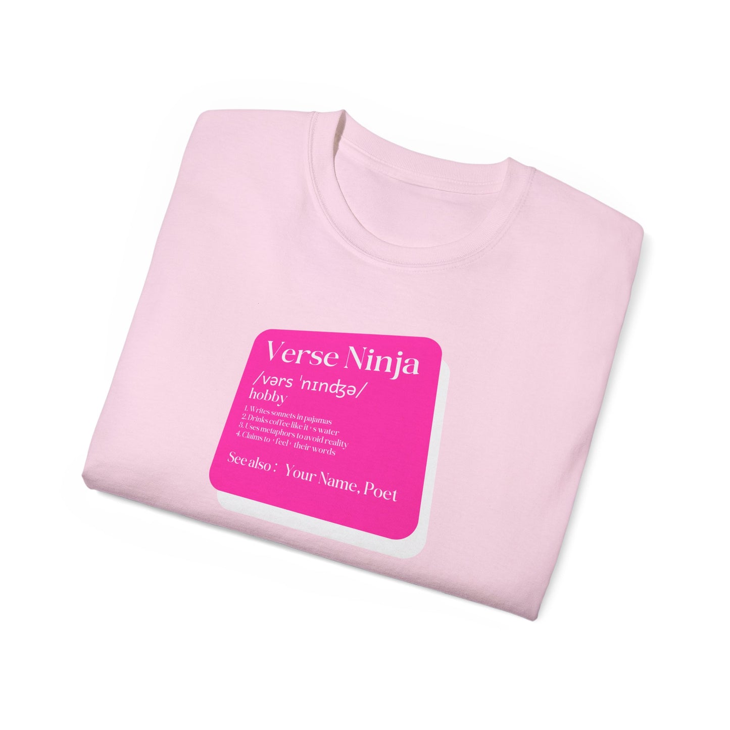 T-shirt for writing and poetry - Verse Ninja: Hilarious Writing and Poetry Lover's T-Shirt