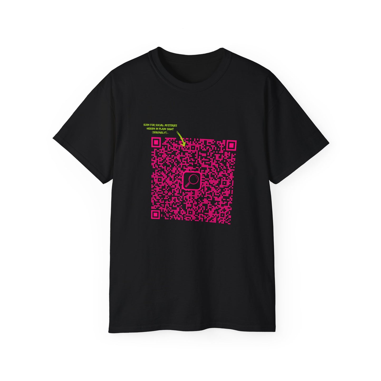 T-shirt for a Sociologist - Scan for Social Mysteries: Sociologist's Contact QR T-Shirt (Seriously!)
