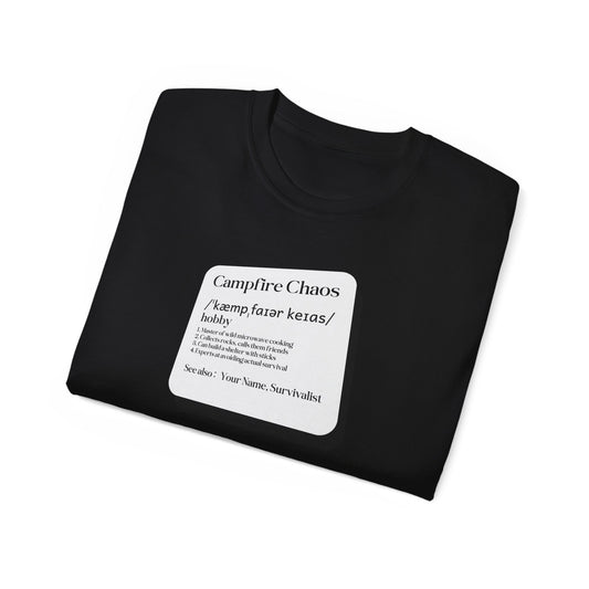 Campfire Chaos: Survival Skills Fun Shirt