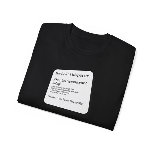 Barbell Whisperer: Gym and Bodybuilding Humor Tee for Weightlifters
