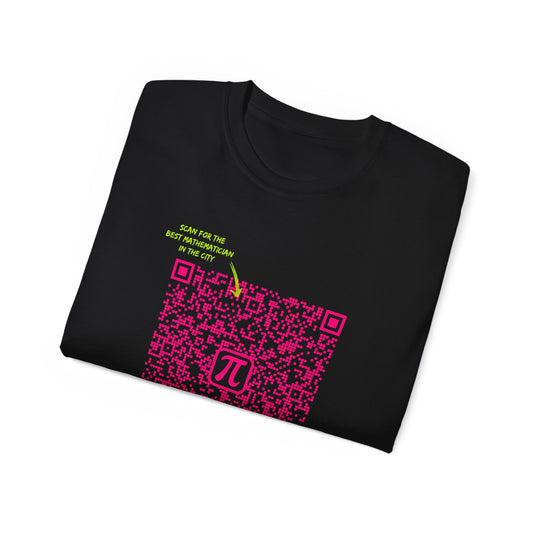 T-shirt for a mathematician - Scan for the Best Mathematician in the City: Get My Contact!