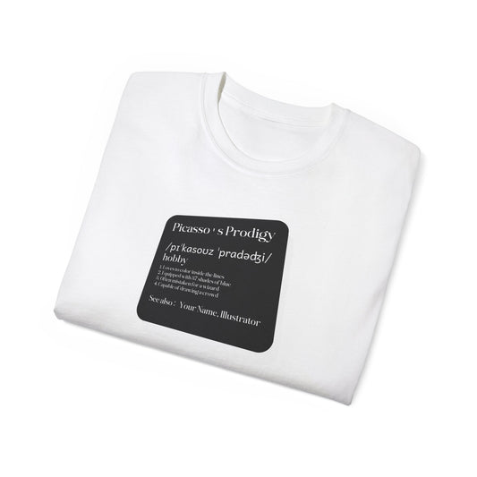 T-shirt for drawing - Picasso's Prodigy Drawing Enthusiast Tee