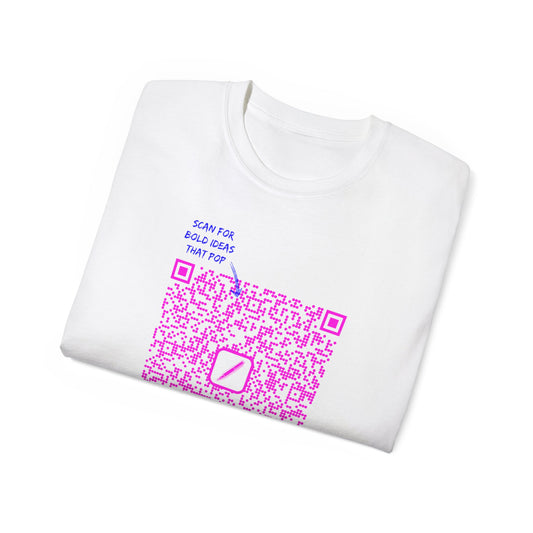 T-shirt for a Graphic Designer - Scan for Graphic Designer Magic – Personalize Your Style!