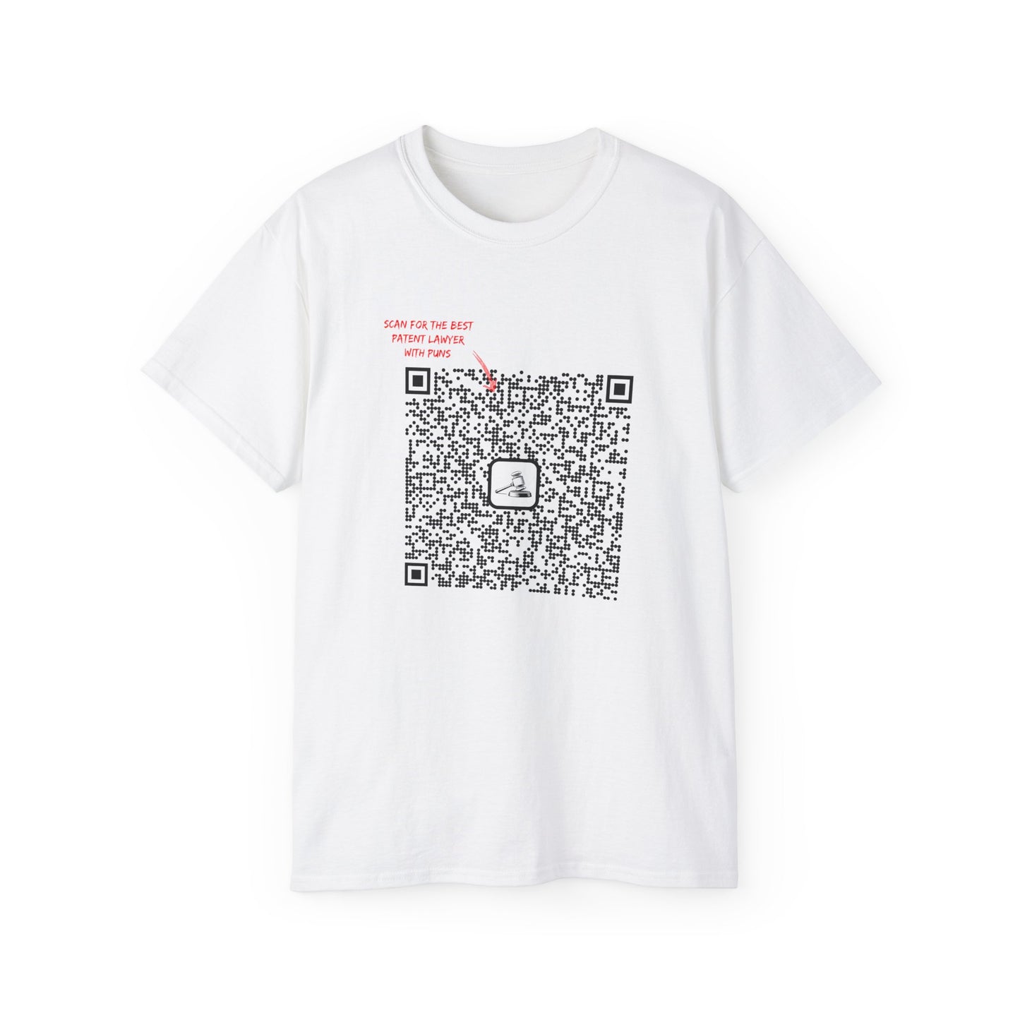 T-shirt for a patent lawyer - Scan for the Best Patent Lawyer – Where Humor Meets Networking!